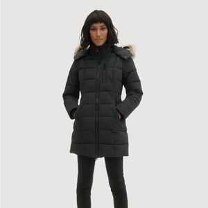 Noize- Hannah Mid Length Parka, XS, black , vegan